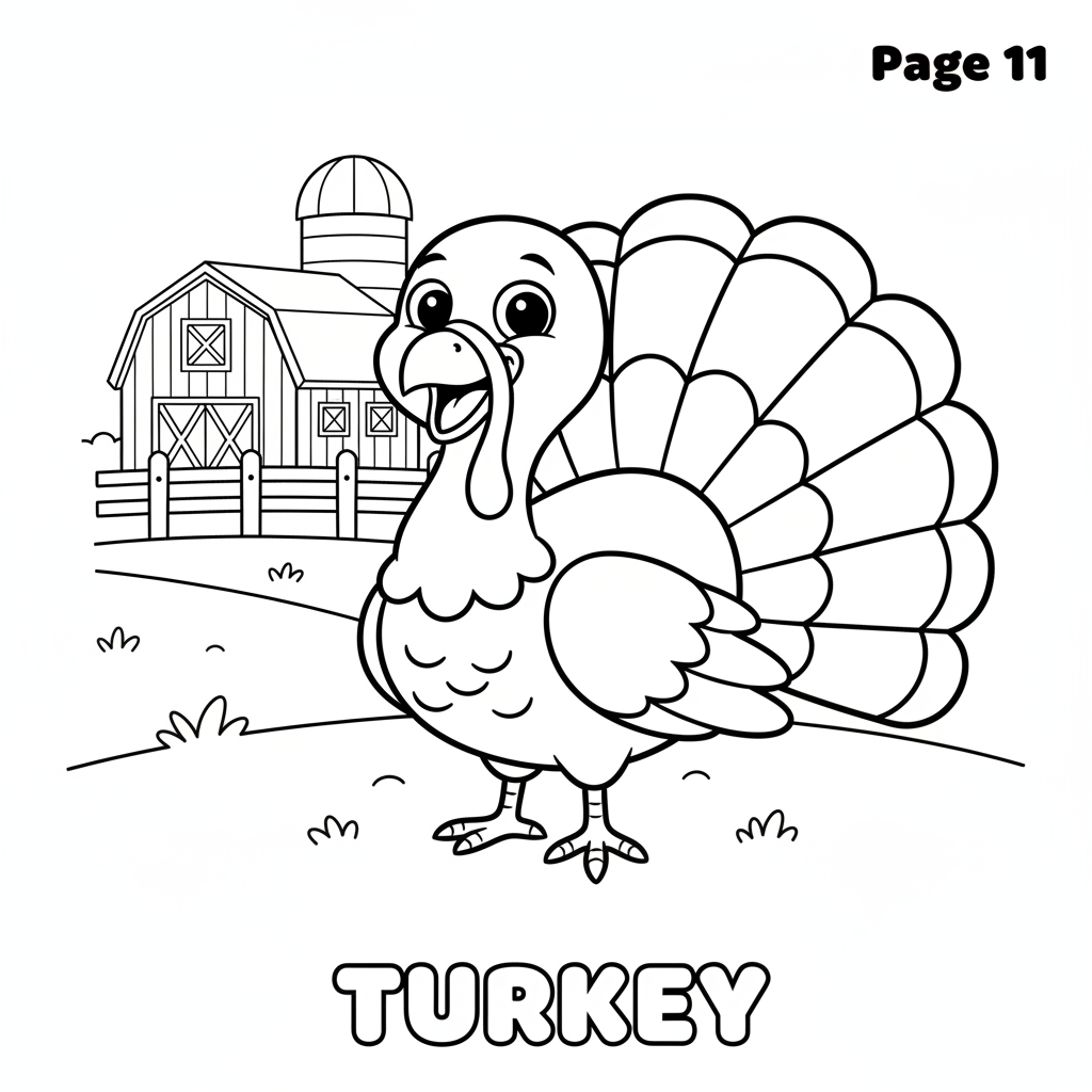 Page 11 - A strutting turkey on the farm