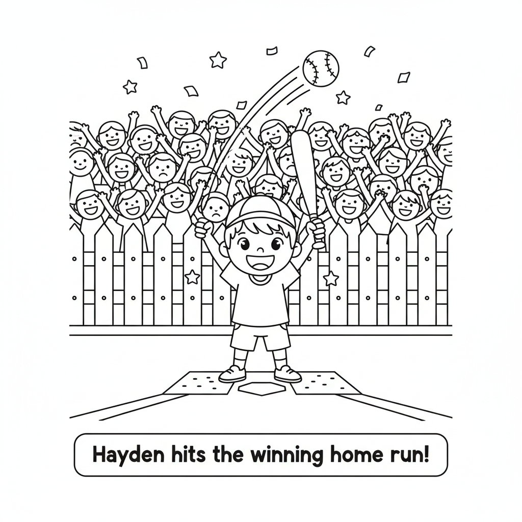 Page 9 - Hayden hits the winning home run with the crowd cheering