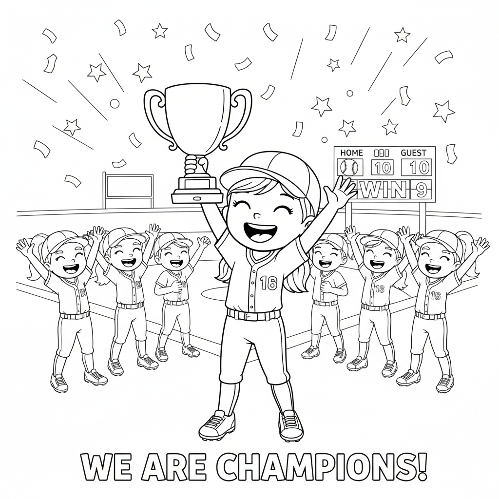 Page 11 - Harlee and teammates celebrating with championship trophy