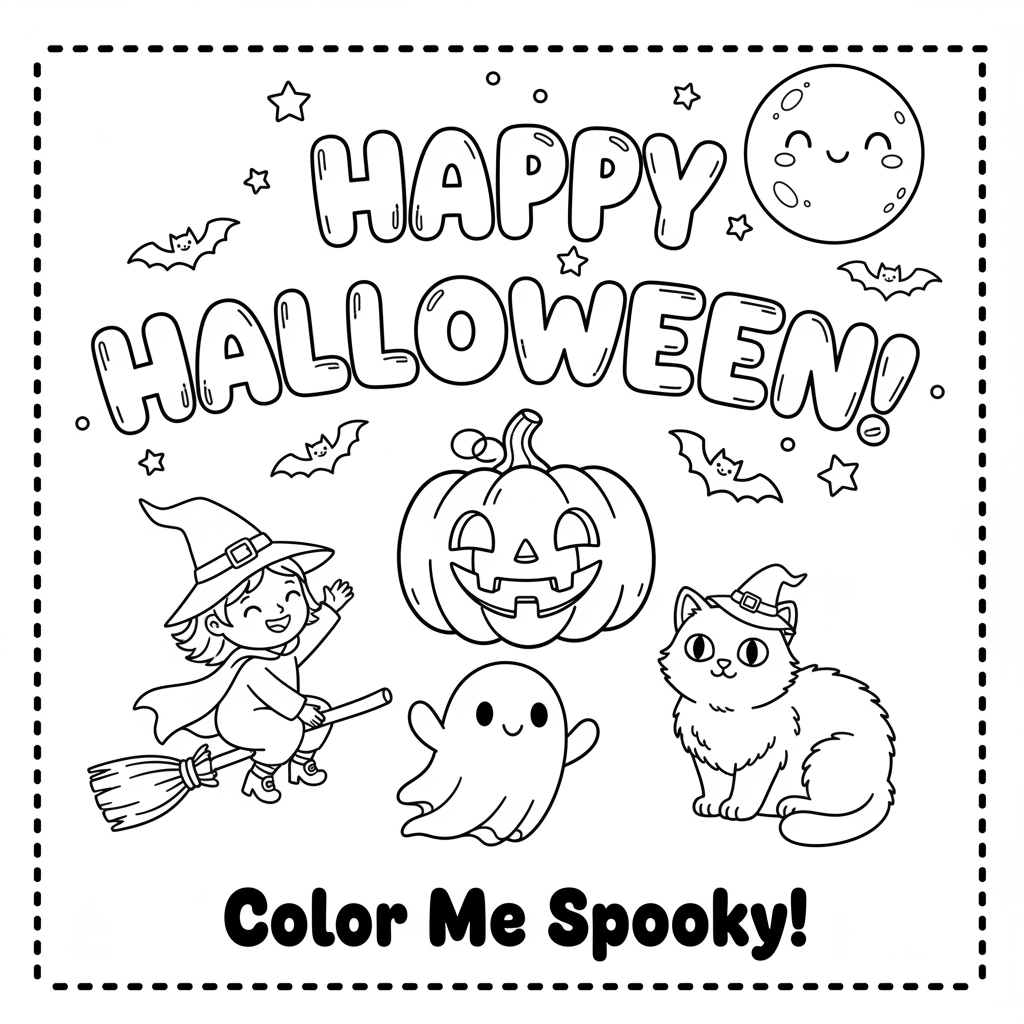 Page 1 - Happy Halloween cover page