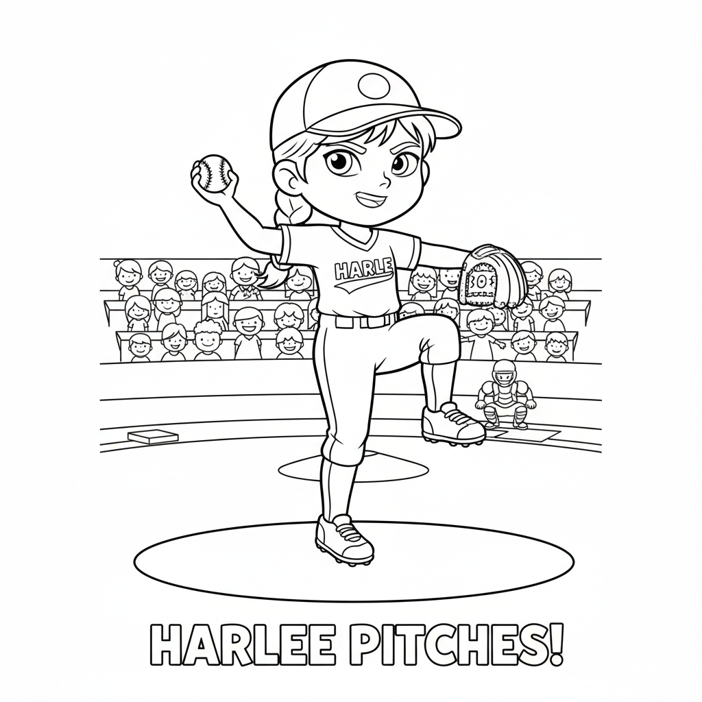 Page 5 - Harlee pitching on the mound
